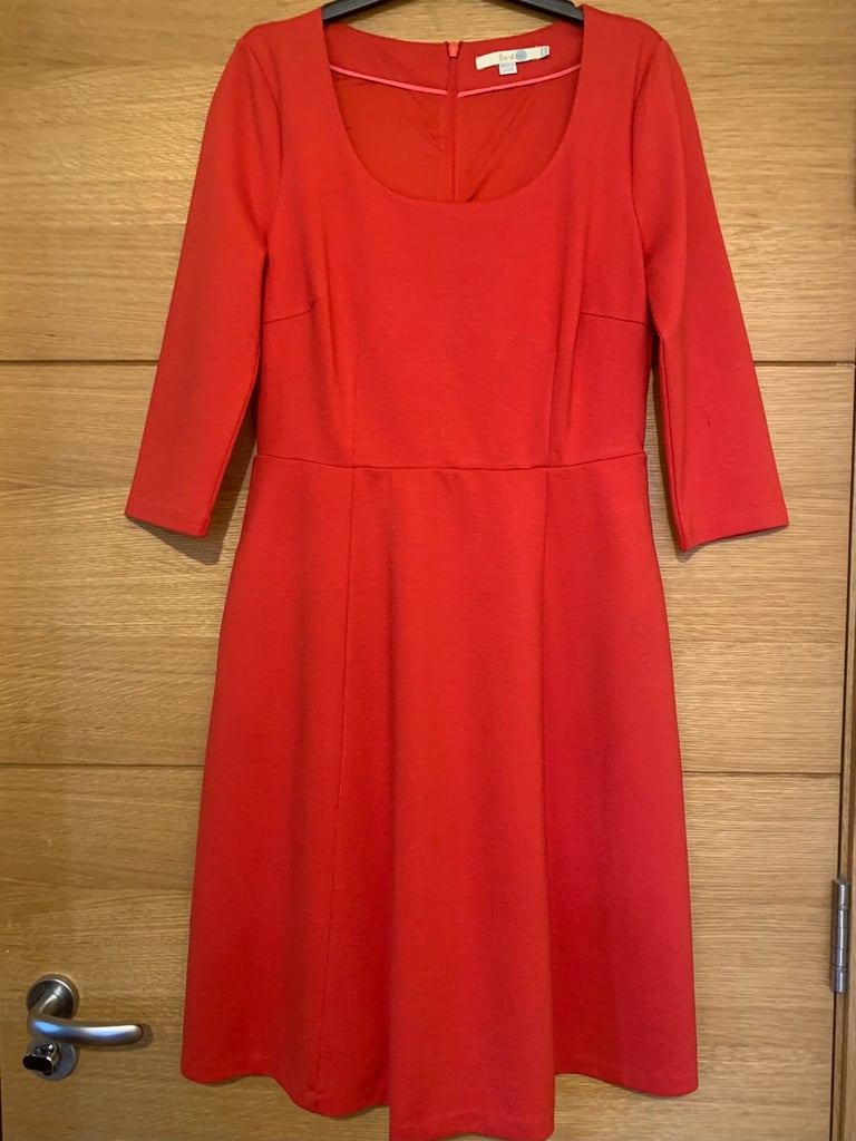 image for Boden red fit & flare dress size UK12R