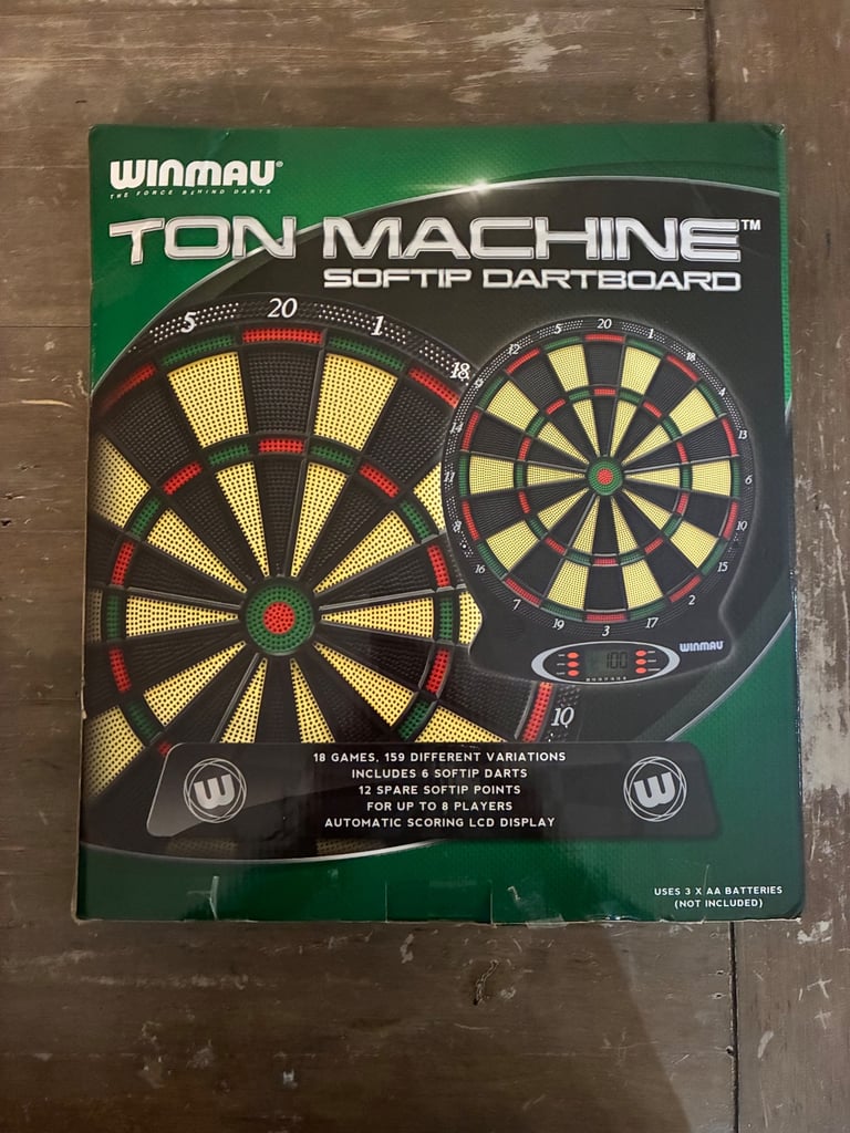 Winmau Ton Machine Soft Tip Dartboard. New and has never been Used