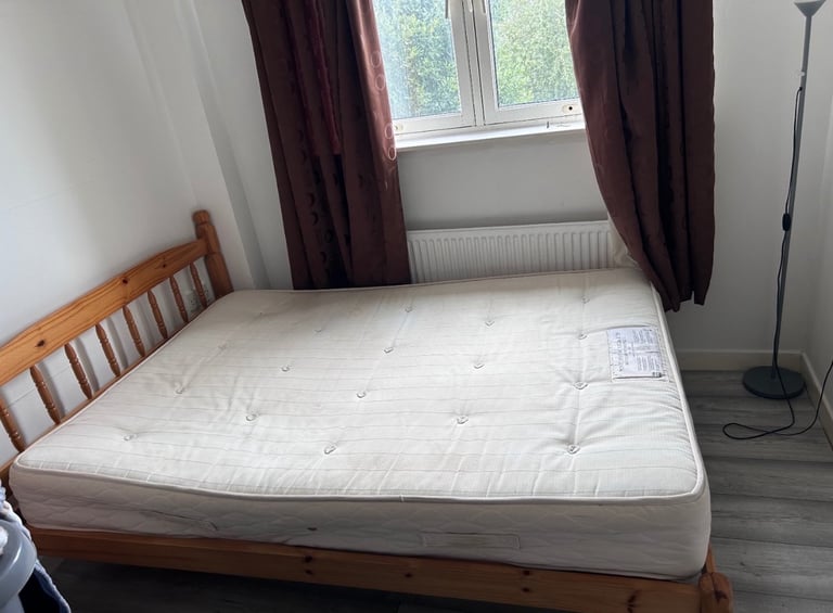 Solid Wooden Double Bed