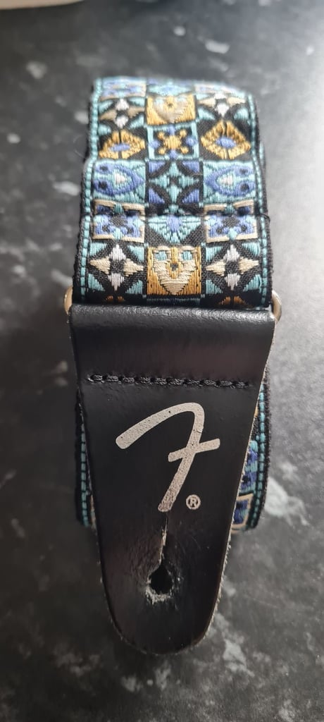 image for Fender Festival Guitar Strap 2" Jacquard Blue