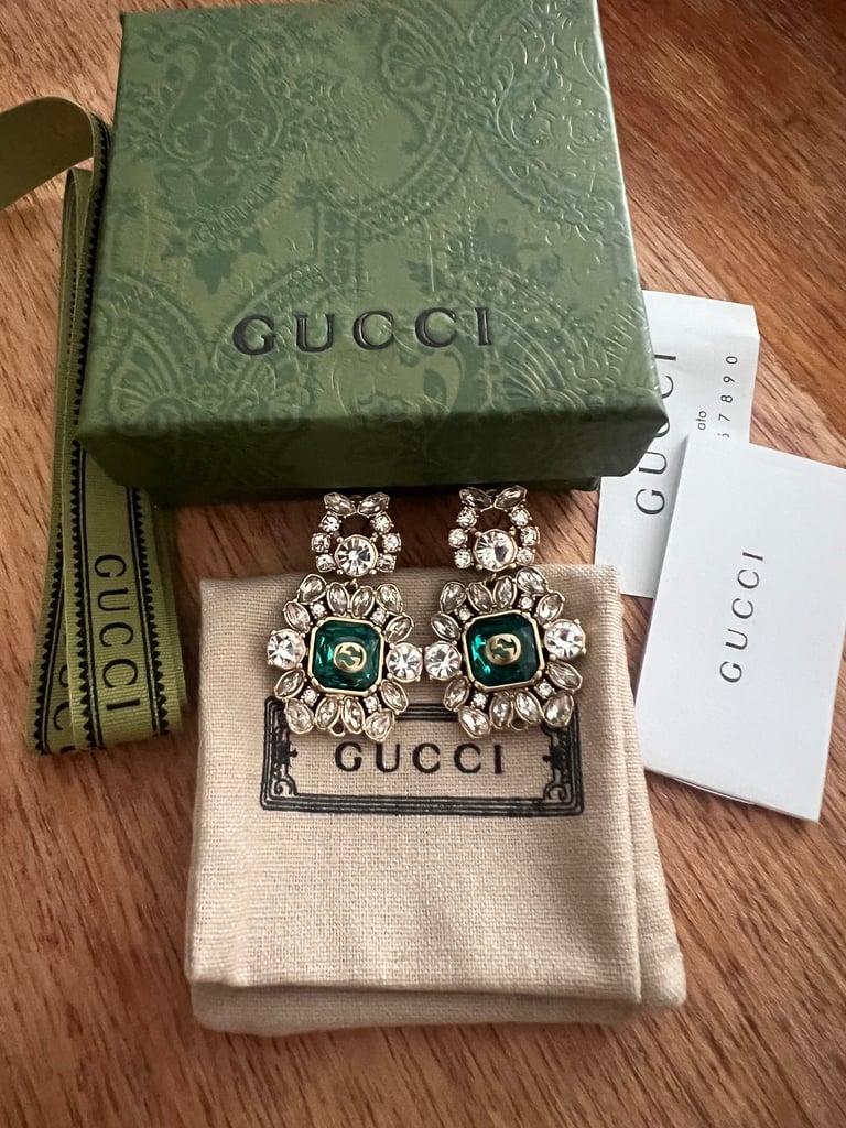 Gold earrings