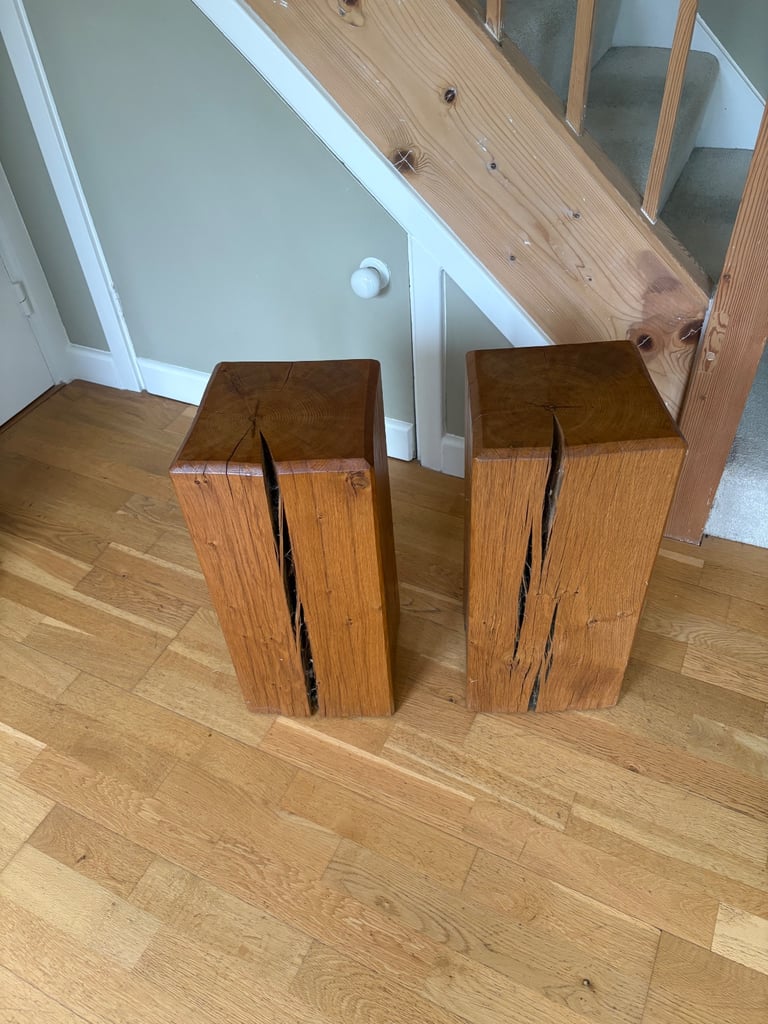Oak side tables