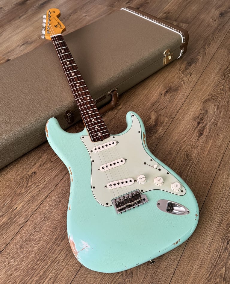 Fender Custom Shop '60 Reissue Stratocaster Relic Surf Green (2015) - Trades
