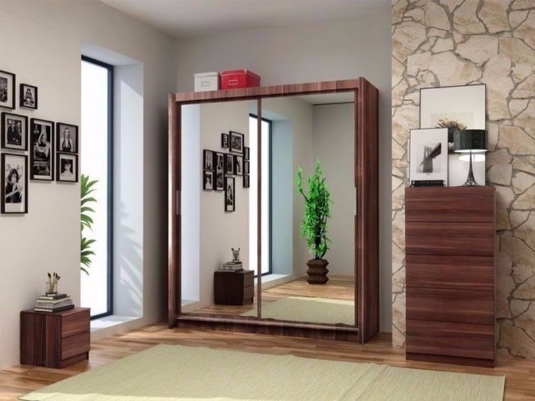 Branded Chicago Wardrobe 2 and 3 sliding Mirror Doors Sale in Frinton