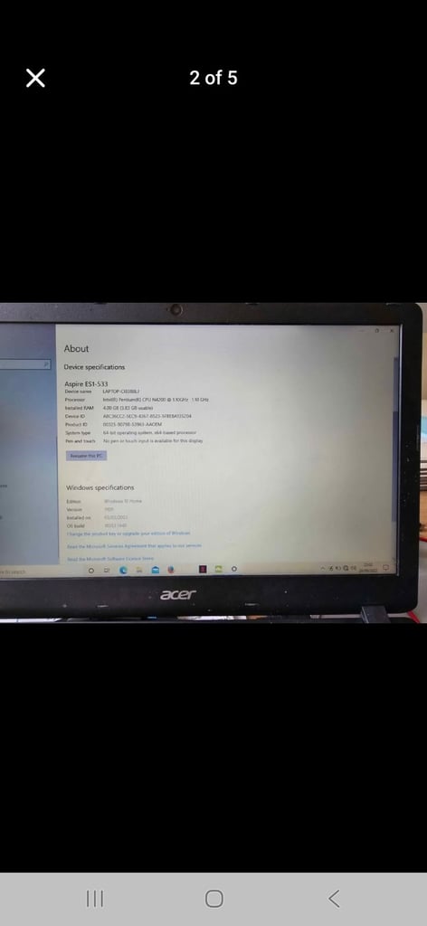 Acer laptop 