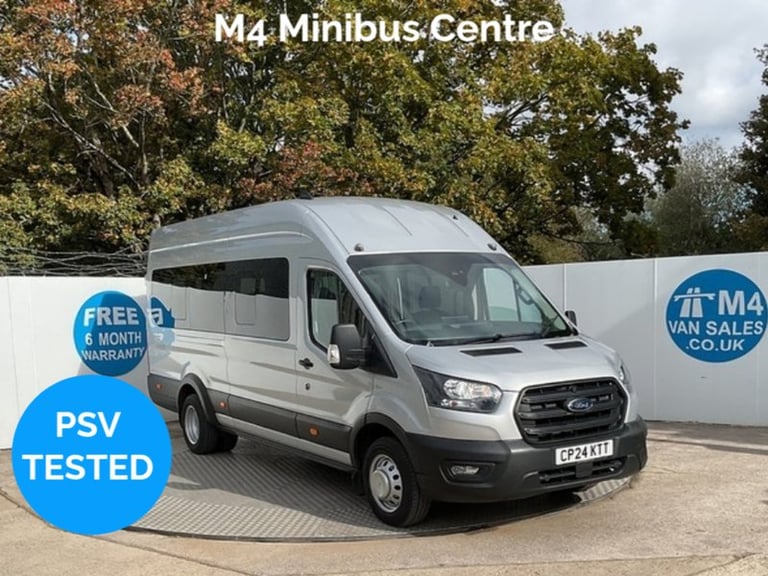 2024 Ford Transit 460 EcoBlue Trend 17 Seater Tacho Minibus Diesel Manual