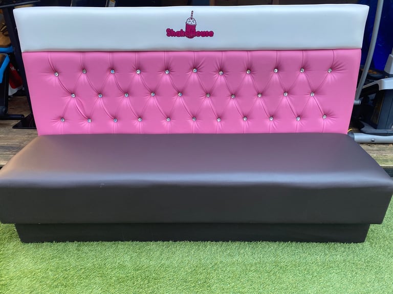 X 4 ,ICE CREAM/ MILKSHAKE PARLOUR SOFAS 185 Cm Length ,GOOD USED CONDITION ,LOCAL DELIVERY
