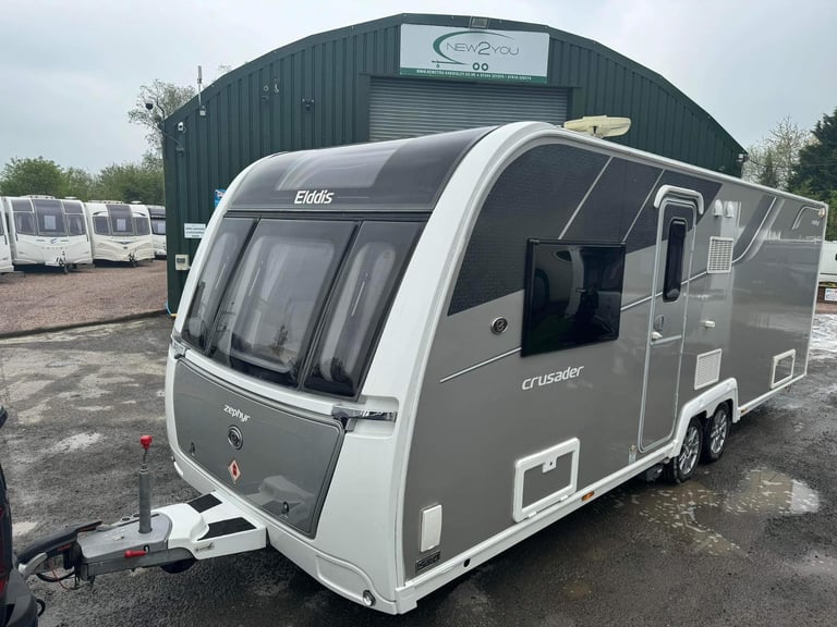 2017 Elddis Crusader Zephyr 4 berth Transverse Bed Twin Axle Caravan ...