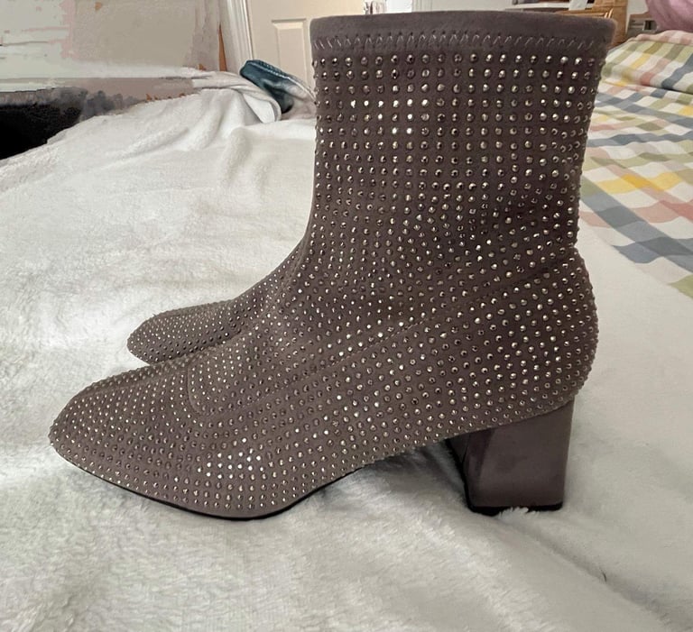 image for NEW Next Sparkly Sock Boots size 5 1/2