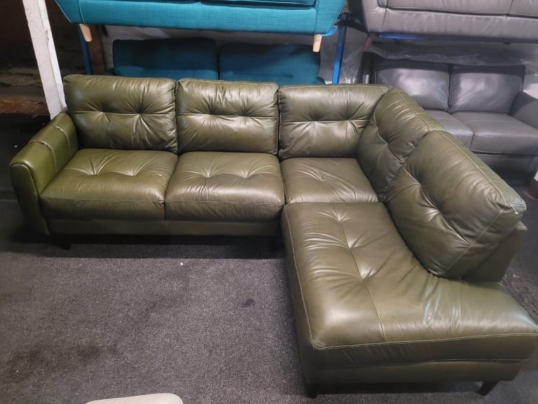 NEW - EX DISPLAY BAKER STONEHOUSE BEXLEY INDIANA KHAKI LEATHER CORNER GROUP  SOFA 70% OFF RRP | in Leeds City Centre, West Yorkshire | Gumtree