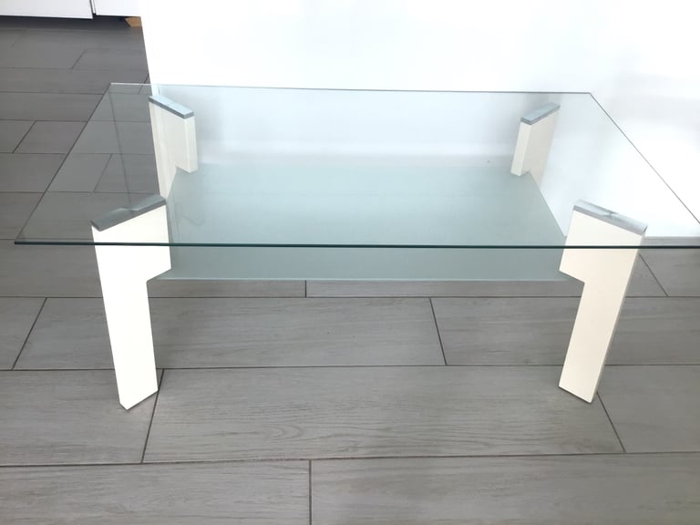 Glass coffee table