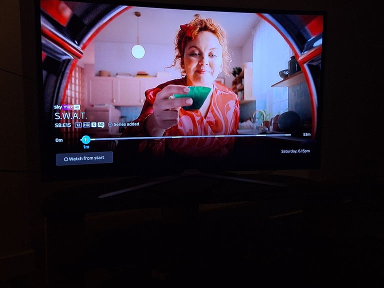 49 inch Samsung Television Smart TV 4K A TV Stand for the television is an additional option 