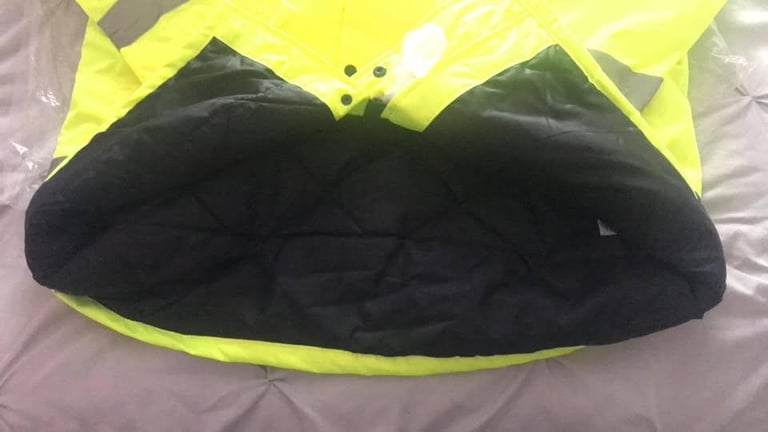 *NEW* High Vis Coat with Concealed Hood XL 