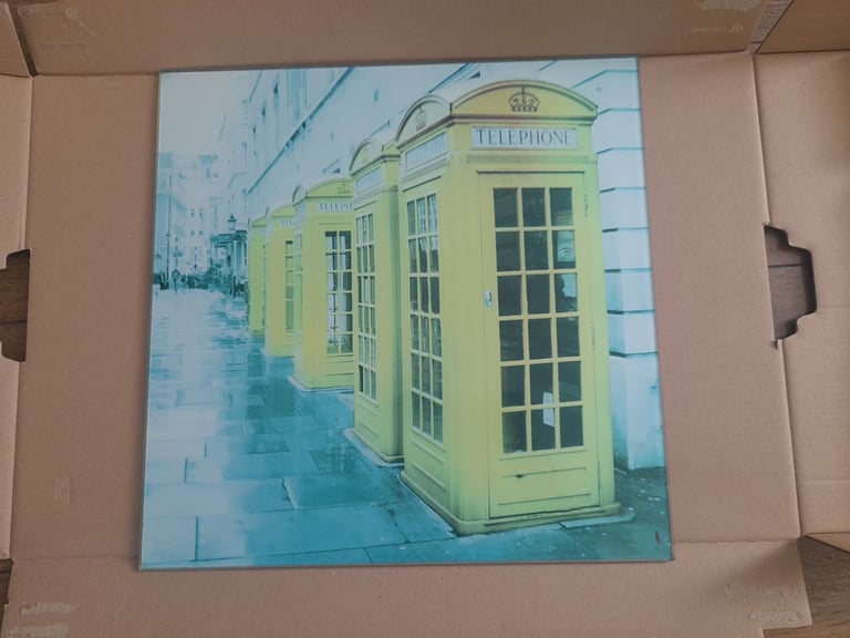 Two Large Glass Kitchen Surface Worktops 