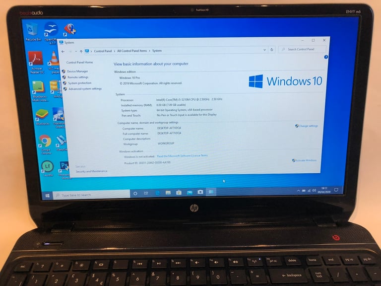 Laptop Ultra Fast i5 8GB HP Envy HD 120SSD,Window10, office,Ready