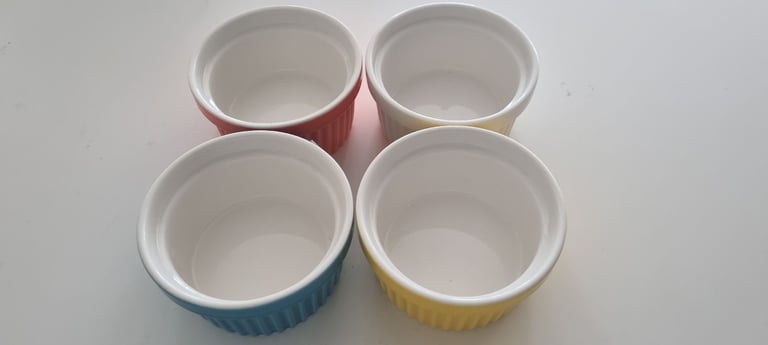 Sweese Set of 4 colourful Porcelain Ramekins
