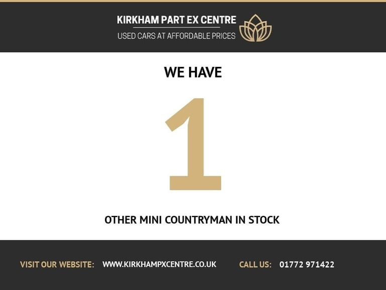 2016 MINI Countryman 1.6 Cooper SUV 5dr Petrol Manual ALL4 Euro 6 (s/s) (122 ps) ***DRIVE AWAY T ...