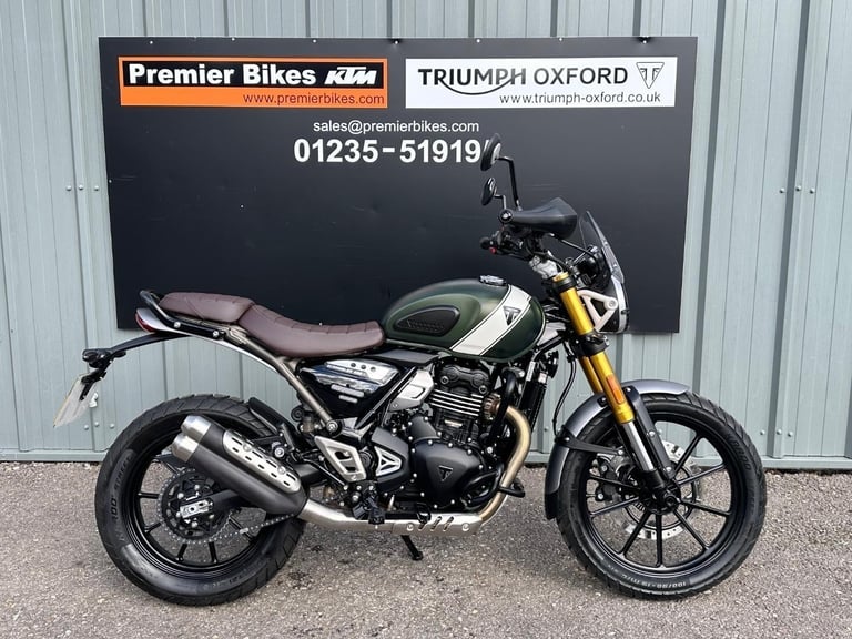 STUNNING ONE OWNER 2025/25 TRIUMPH SCRAMBLER 400X MOTORCYCLE