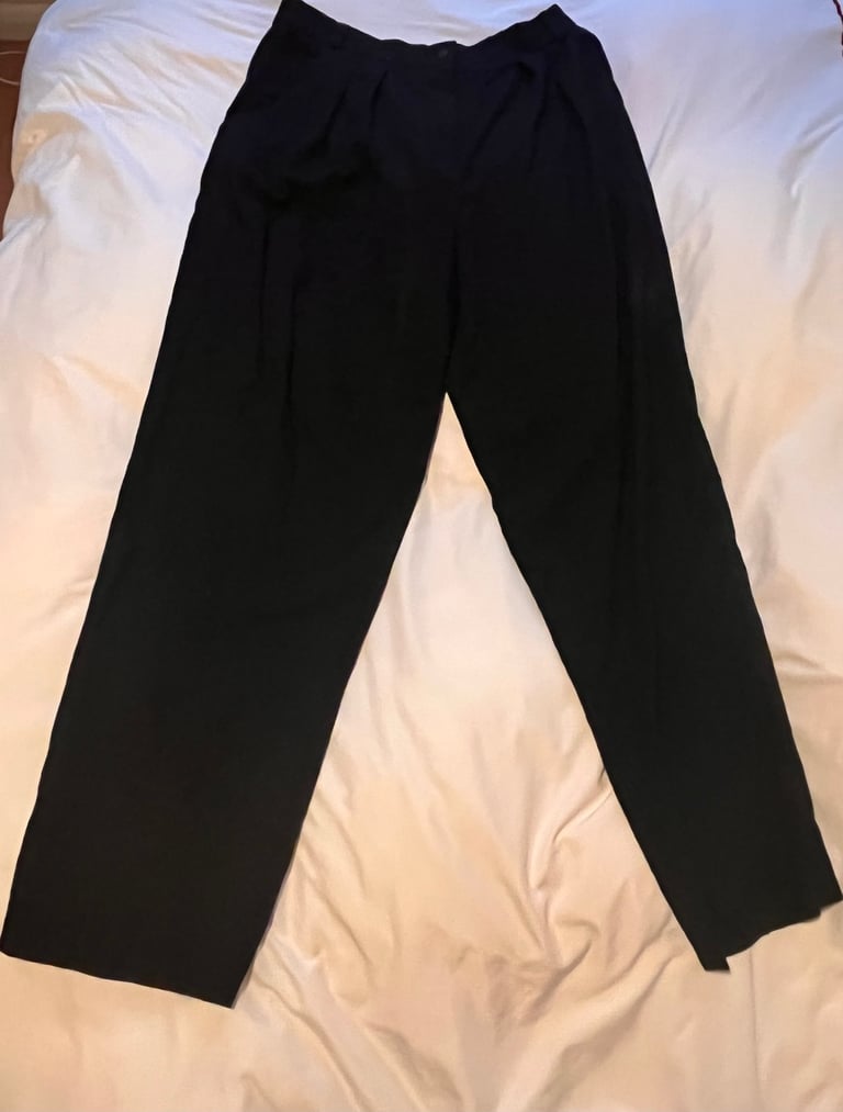 image for Women's Black Smart Work Office Trousers Size 18