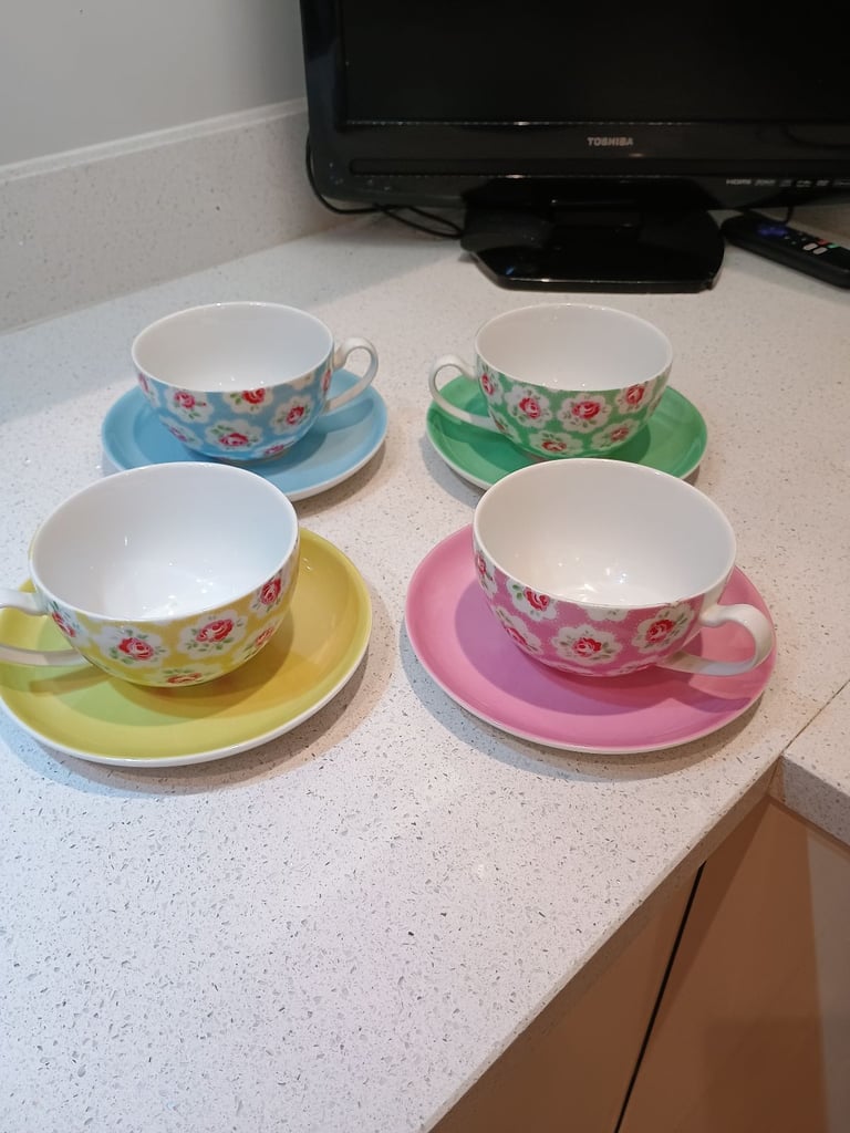 image for CATH KIDSTON CUPS AND SAUCERS
