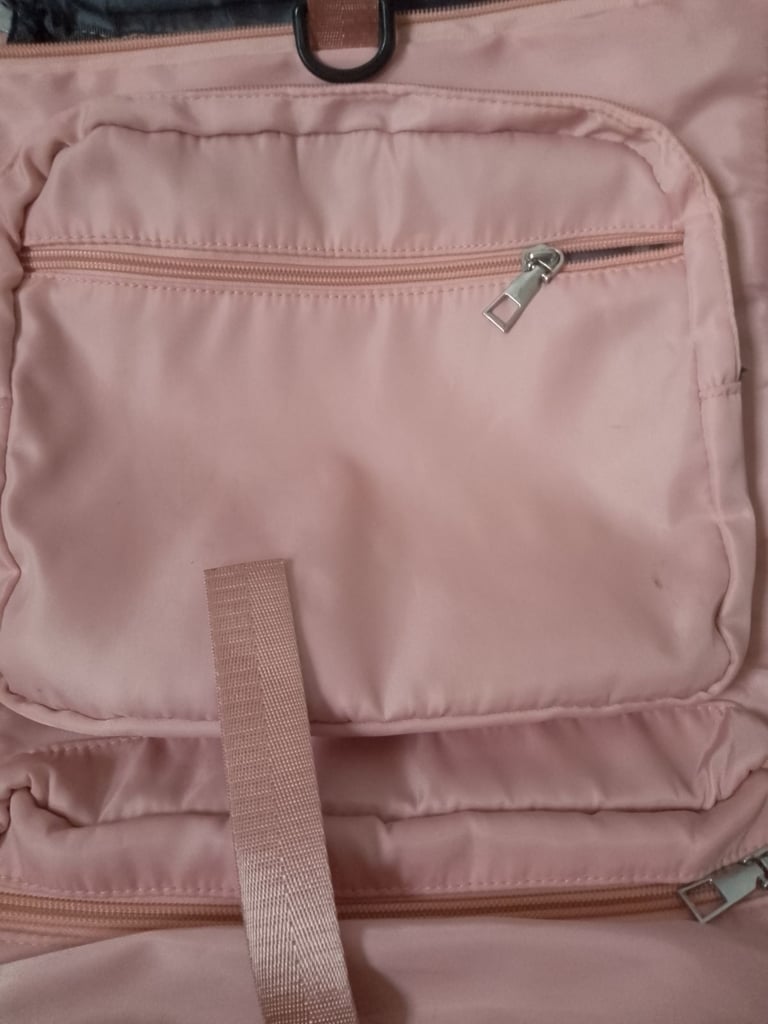 Large light pink backpack gym bag airline size 20cmx25cmx40cm