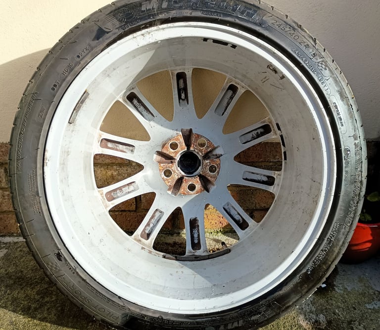 19" JAG ALLOYS 5x108 WHEELS TYRES XF XE XJ XK FORD VOLVO