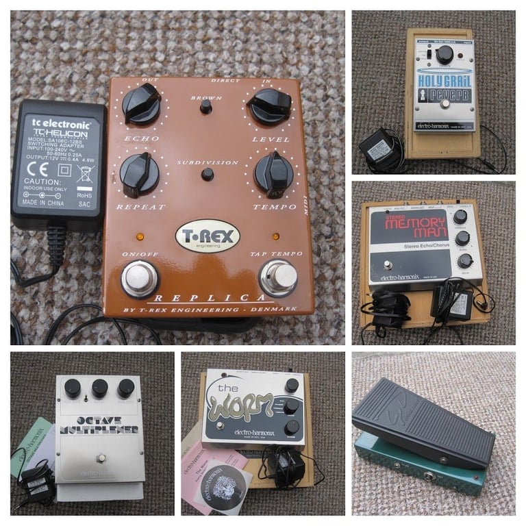 EHX, ELECTRO-HARMONIX,T-REX, GEORGE DENNIS GUITAR PEDALS VGC!! VARIOUS £'s