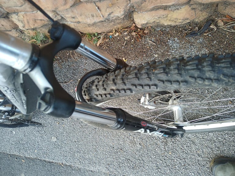 Orange Gringo Silver Aluminium Hard Tail Mountain Bike Hydraulic Brakes