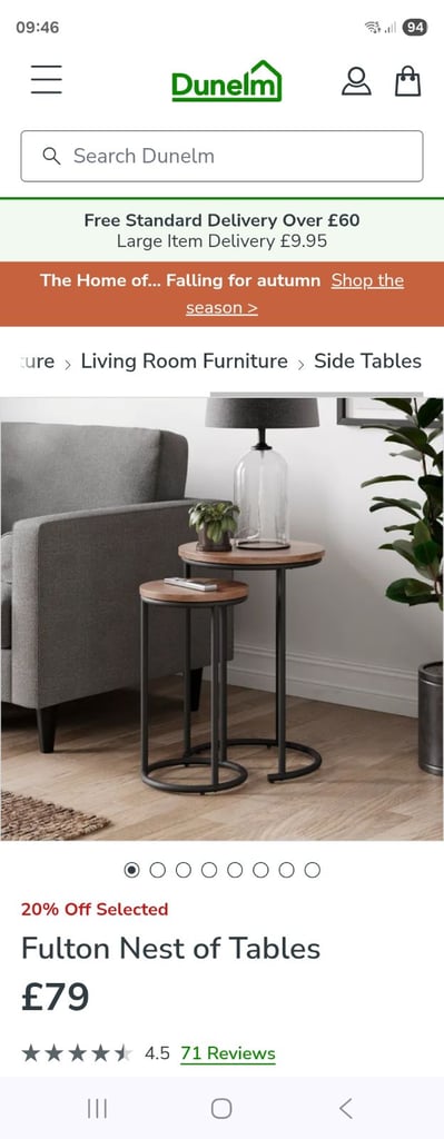 Dunelm fulton oak effect furniture 