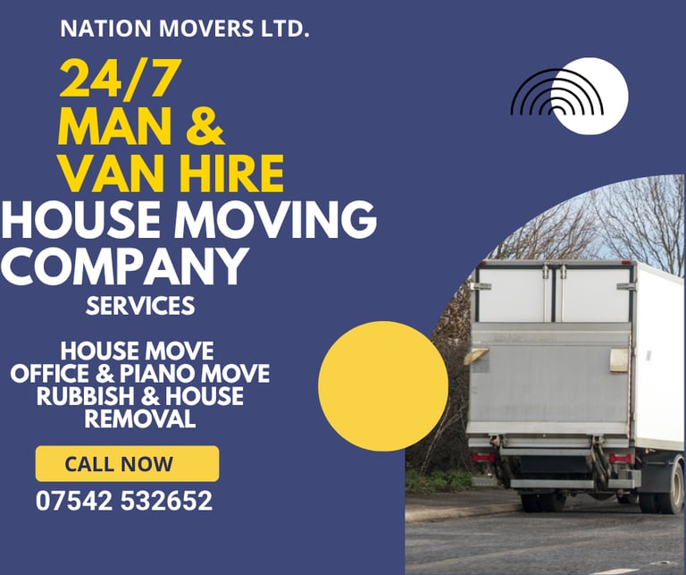 image for 24/7 MAN AND VAN HIRE HOUSE PIANO FURNITURE MOVING RUBBISH REMOVALS IKEA DELIVERY UK