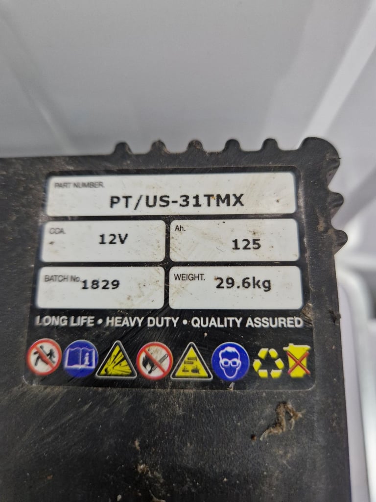 Fuller Powertrak Deep Cycle Leisure Battery 125Ah 12V US-31TMX
