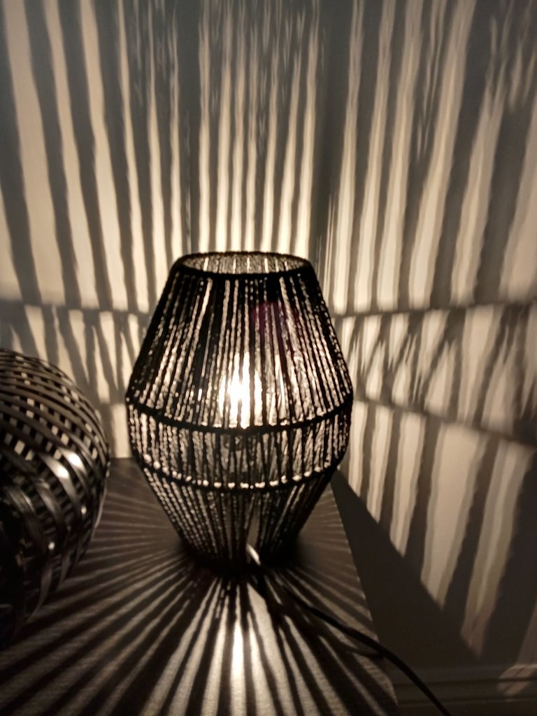 image for Black lamp with bulb