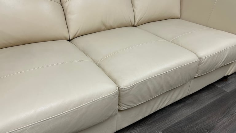 Real leather DFS sofa & chair 