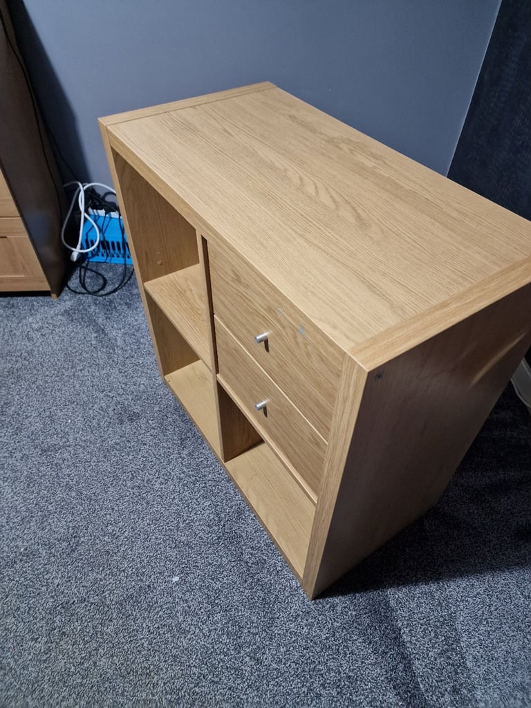 Ikea kallax unit with 2 drawers good condition 
