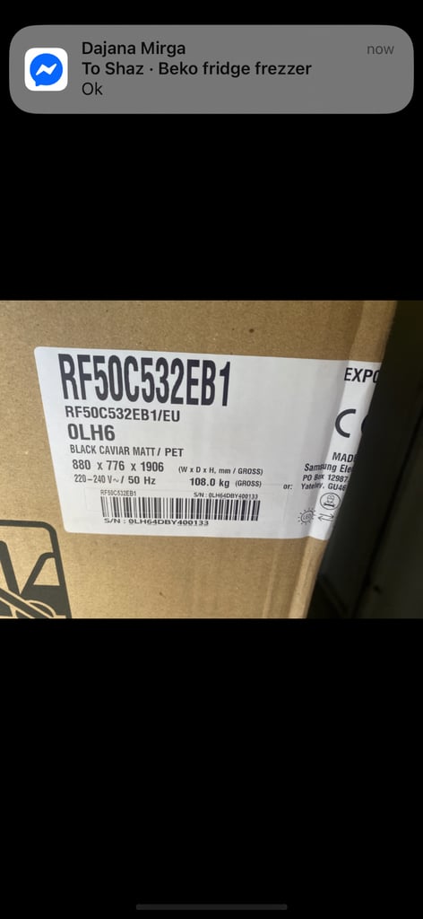 Brand new Samsung American fridge freezer #79
