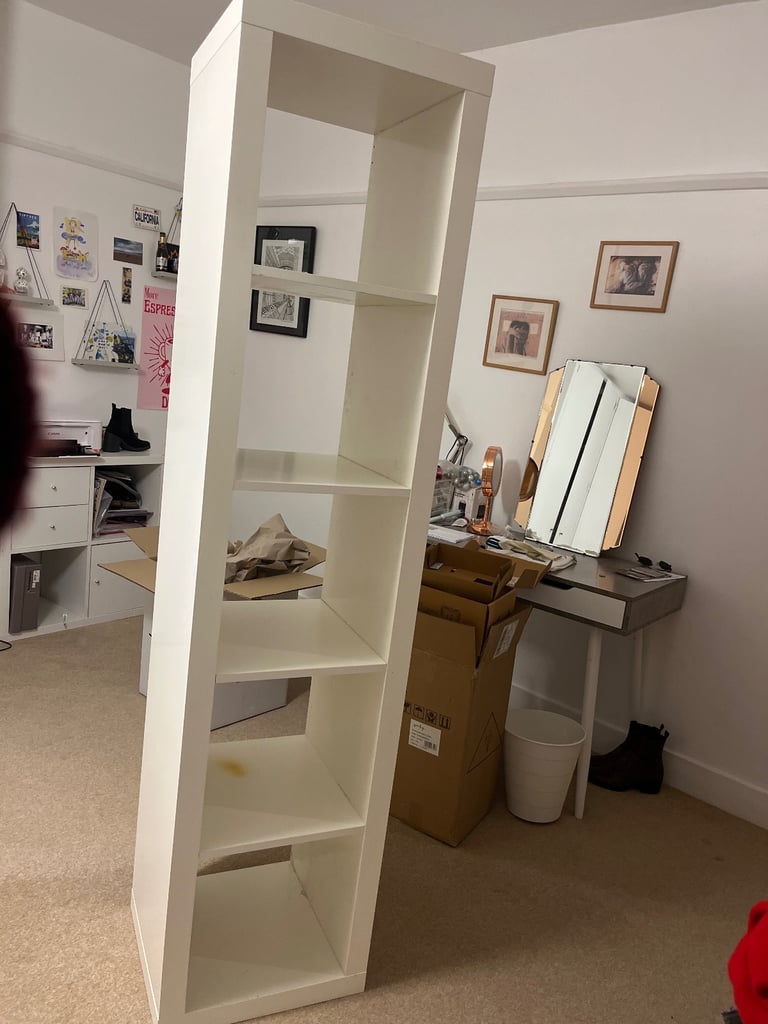 image for IKEA Kallax white unit 