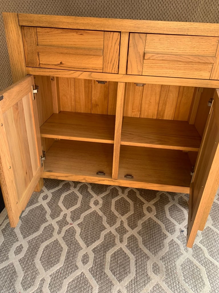 Solid Oak sideboard can deliver locally