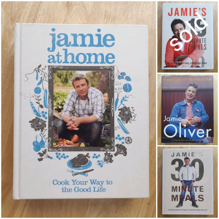 image for 3x Jamie Oliver Cook Books for £9