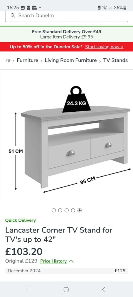 TV corner unit