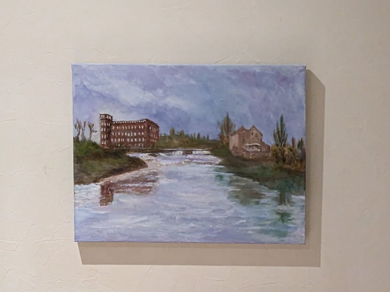 Original Oil Painting of Paisley by Paisley Artist