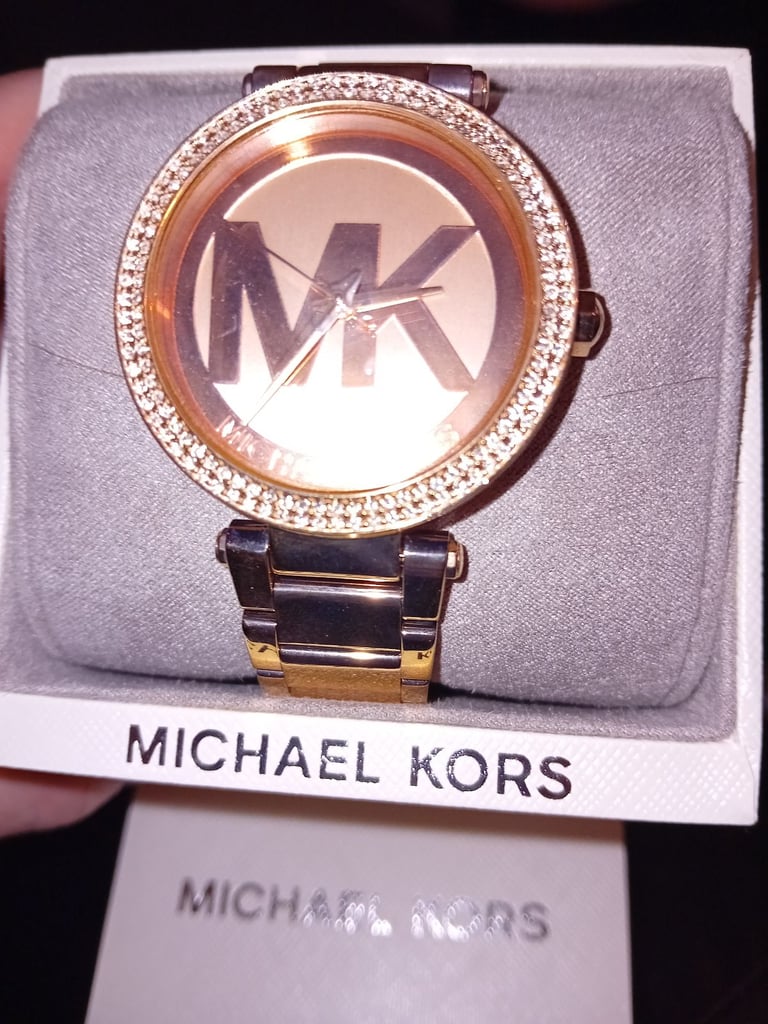 Rose gold michael kors watch