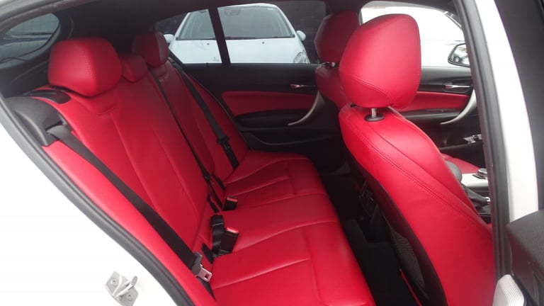 BMW 1 SERIES White Auto Petrol 2016 m sport red leather