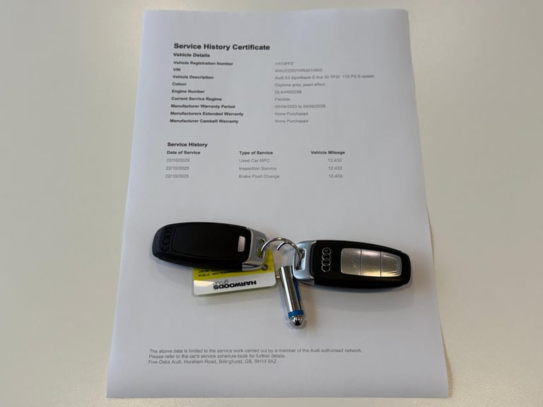 2023 Audi A3 1.0 TFSI 30 S line Sportback 5dr Petrol Manual Euro 6 (s/s) (110 ps) HATCHBACK Petro...