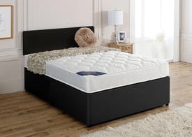 DOUBLE SIZE DIVAN BED BASE WITH SEMI ORTHOPEDIC MATTRESS