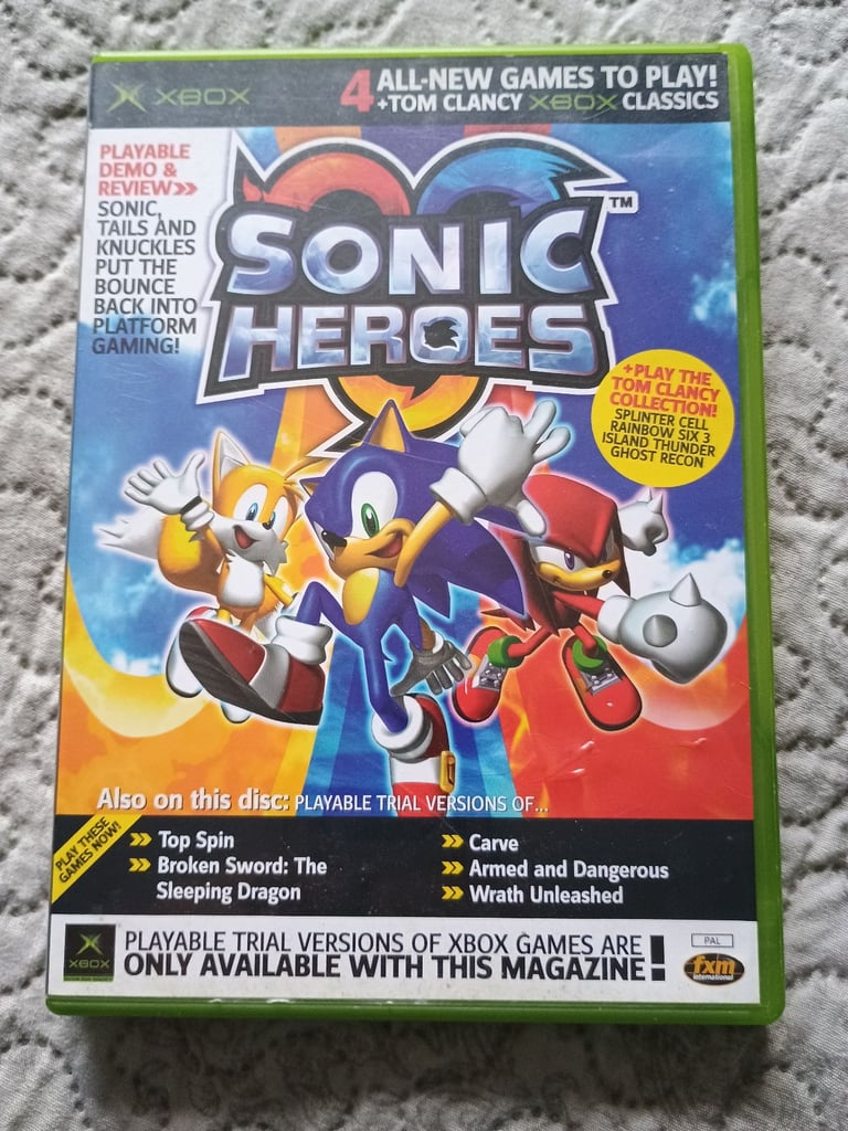Xbox Sonic Heroes game 