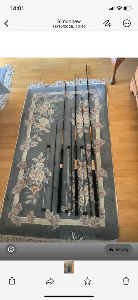 image for Fishing rods, guru n-gauge carp feeder rods