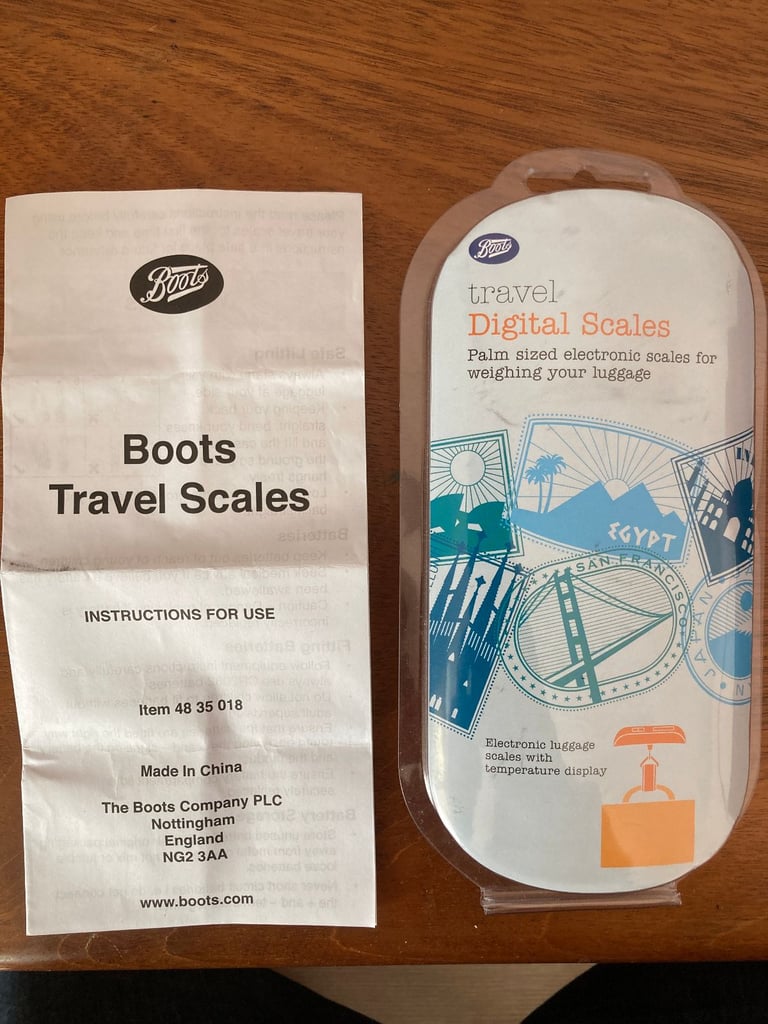image for Boots Travel Digital Scales LCD Display