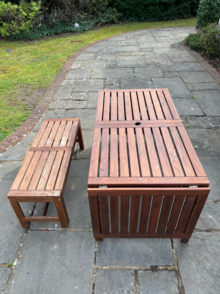 Ikea outdoor furniture for sale, extendable table and bench, good  condition! | in Guildford, Surrey | Gumtree