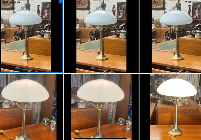 Pair of Tiffany style lamps in good working order