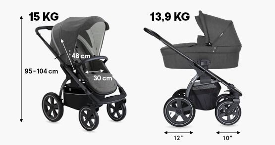  X-Lander Pram/pushchair Set 2 in 1 + Cybex car seat 